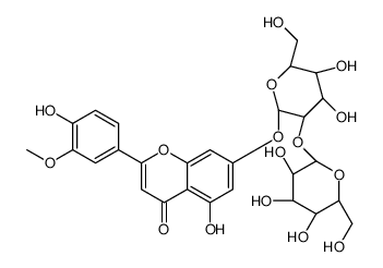 Chrysoeriol-7-O-(2'-O-mannopyranosyl)allopyranoside Structure