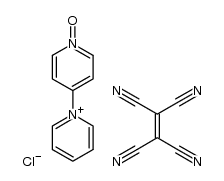 4-(N-pyridinium)pyridine-N-oxide chloride tetracyanoethylene complex结构式