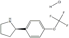 (R)-2-(4-(三氟甲氧基)苯基)吡咯烷盐酸盐结构式