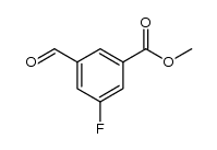 3-氟-5-甲酰基苯甲酸甲酯结构式