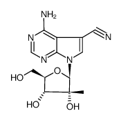 4-Amino-7-(2-C-methyl-beta-D-ribofuranosyl)-7H-pyrrolo[2,3-d]pyrimidine-5-carbonitrile picture