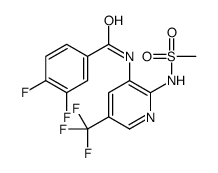 3,4-difluoro-N-[2-(methanesulfonamido)-5-(trifluoromethyl)pyridin-3-yl]benzamide Structure