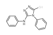 5-苯氨基-4-苯基-2,4-二氢-3H-1,2,4-三唑-3-硫酮结构式