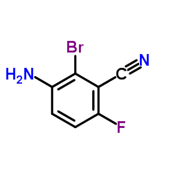 3-Amino-2-bromo-6-fluorobenzonitrile Structure