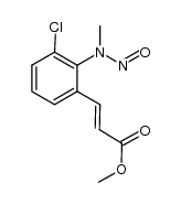 (E)-methyl 3-(3-chloro-2-(methyl(nitroso)amino)phenyl)acrylate Structure