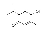 4-hydroxy-3-methyl-6-propan-2-ylcyclohex-2-en-1-one Structure