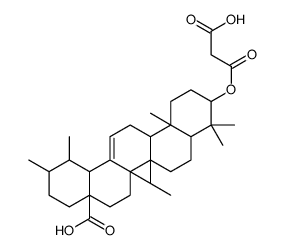 ursa-12-ene-28-oic acid 3-propanedioic acid monoester结构式