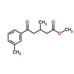 Methyl 3-methyl-5-(3-methylphenyl)-5-oxopentanoate结构式
