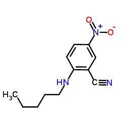 5-Nitro-2-(pentylamino)benzonitrile Structure