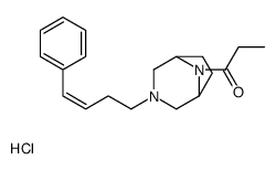 1-[3-[(E)-4-phenylbut-3-enyl]-3,8-diazabicyclo[3.2.1]octan-8-yl]propan-1-one,hydrochloride Structure