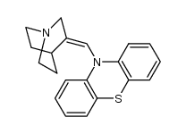 (E)-10-(1-azabicyclo[2.2.2]oct-3-ylidenemethyl)phenothiazine结构式