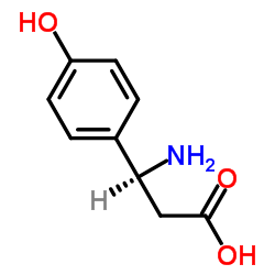(S)-3-Amino-3-(4-hydroxy-phenyl)-propionic acid structure