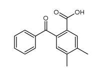 2-benzoyl-4,5-dimethylbenzoic acid结构式