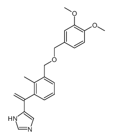 2-(((3',4'dimethoxyphenyl)methoxy)methyl)-6-(1'-methylene-1'-(5''-imidazolyl)methyl)toluene Structure