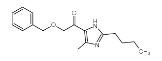 1-Benzyloxymethyl-2-butyl-4-iodoimidazole-5-carboxaldehyde结构式