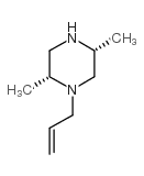 (±)-反-1-烯丙基-2,5-二甲基哌嗪结构式