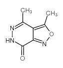 3,4-二甲基-6H-异恶唑并[3,4-d]哒嗪-7-酮结构式
