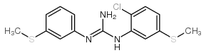 N-(2-Chloro-5-methylsulfanyl-phenyl)-N''-(3-methylsulfanyl-phenyl)-guanidine picture