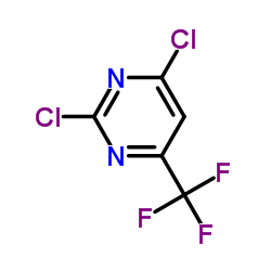 2,4-Dichloro-6-trifluoromethylpyrimidine Structure