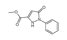 5-氧代-1-苯基-2,5-二氢-1h吡唑-3-羧酸甲酯结构式