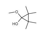 1-methoxy-2,2,3,3-tetramethylcyclopropanol结构式