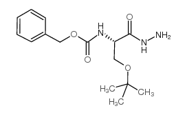 O-叔丁基-N-[(苯基甲氧基)羰基]-L-丝氨酸酰肼结构式