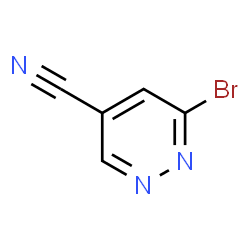 6-溴哒嗪-4-甲腈结构式