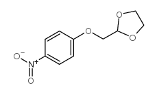 2-(4-硝基苯氧基甲基)-[1,3]二氧戊环结构式