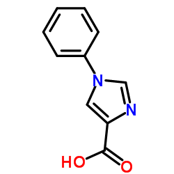 1-苯基-1H-咪唑-4-甲酸结构式