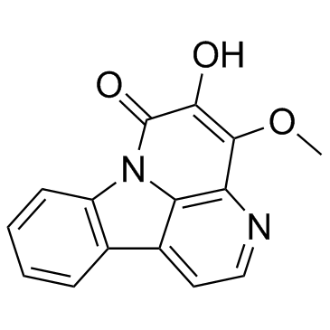 5-Hydroxy-4-methoxycanthin-6-one structure