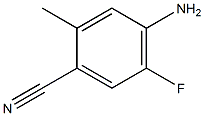 4-氨基-5-氟-2-甲基苯腈结构式