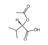 2-ACETOXY-3-METHYL-BUTYRIC ACID结构式