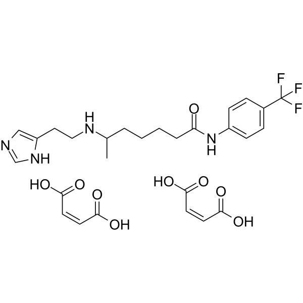 HTMT(组胺三氟甲基甲苯胺)二马来酸酯结构式