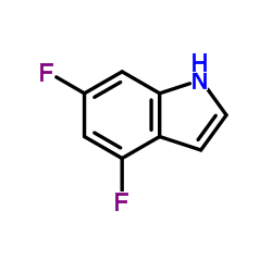 4,6-二氟吲哚结构式