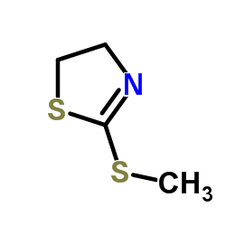 2-(甲基巯基)-2-噻唑啉结构式