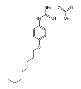 nitric acid,2-(4-octylsulfanylphenyl)guanidine结构式