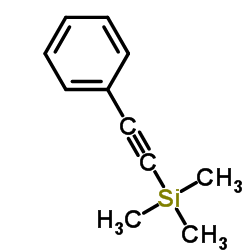 trimethylsilylethynylbenzene Structure