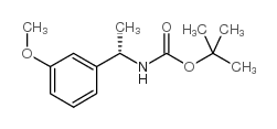 [(1S)-1-(3-甲氧基苯基)乙基]氨基甲酸叔丁酯结构式
