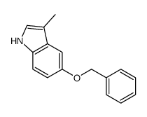 3-methyl-5-phenylmethoxy-1H-indole结构式