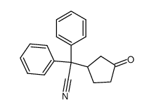2-(3-oxocyclopentyl)-2,2-diphenylacetonitrile Structure