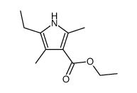 5-ethyl-2,4-dimethyl-1H-pyrrole-3-carboxylic acid ethyl ester Structure