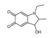 5,6-Indolinedione,1-ethyl-3-hydroxy-2-methyl-(7CI,8CI)结构式