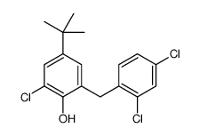 4-tert-butyl-2-chloro-6-[(2,4-dichlorophenyl)methyl]phenol Structure