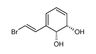 3,5-Cyclohexadiene-1,2-diol, 3-[(1E)-2-bromoethenyl]-, (1S,2R)- (9CI) Structure