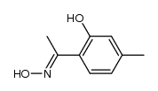 1-(2-hydroxy-4-methyl-phenyl)-ethanone oxime结构式