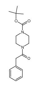 tert-butyl 4-(2-phenylacetyl)piperazine-1-carboxylate Structure