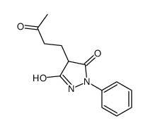 4-(3-oxobutyl)-1-phenylpyrazolidine-3,5-dione Structure