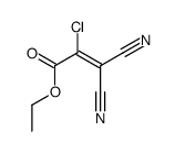 ethyl 2-chloro-3,3-dicyanoprop-2-enoate结构式