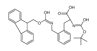 Fmoc-L-3-Aminomethylphe(Boc) Structure