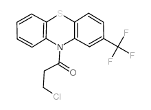 3-氯-1-(2-三氟甲苯-10-噻嗪)-丙烷-1-酮结构式